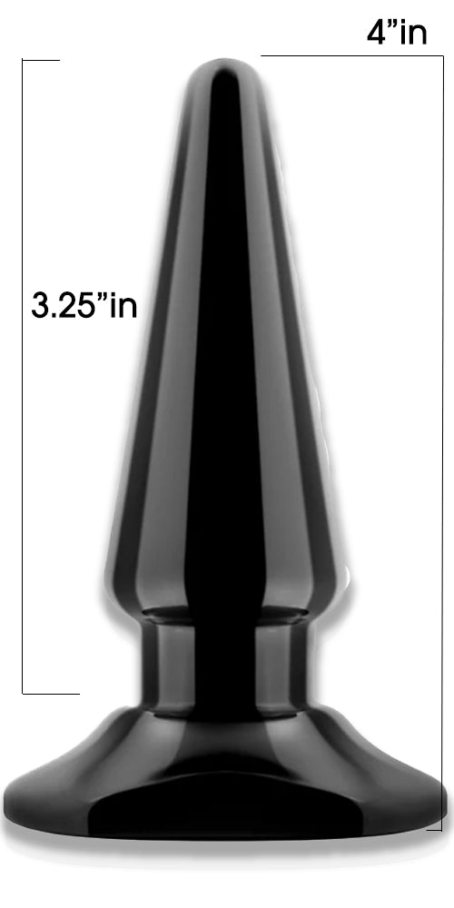 Beginner Anal Plug with Bullet Vibrator Slot Soft PVC, Tapered & Com LingerRave Beginner Anal Plug with Bullet Vibrator Slot Soft PVC, Tapered & Com LingerRave