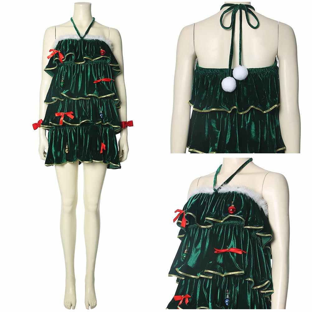 Layered Ruffle Christmas Tree Dress(S/M) – LingerRave