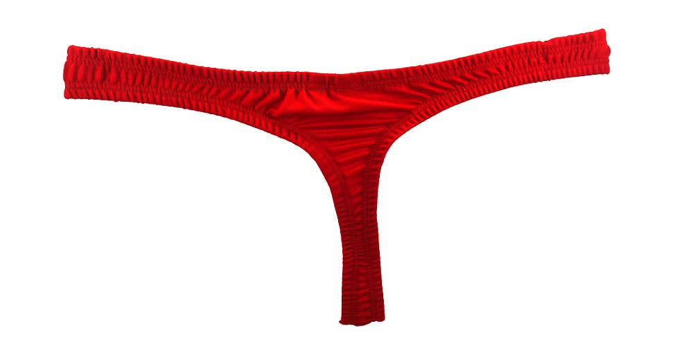 Men's Sleigh Bell Christmas Thong w/ Jingle Bells on waist & bow (Sexy   LingerRave