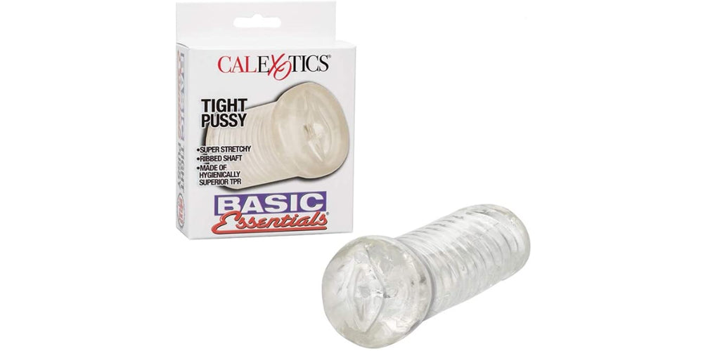 Men's Basic Essentials Clear Masturbator (Tight Pussy Pocket Stroker)   LingerRave