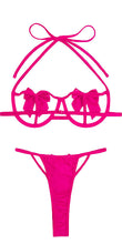 2-Piece Open Cup Lingerie Set with Bow details – Open Bra & Matching Thong
