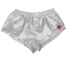 Sexy Nurse Silk Boxers Nightwear Cosplay -Doctors Costume Shorts (Unisex)