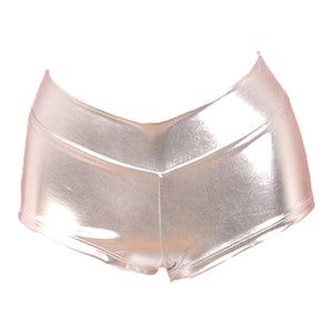 Metallic Booty Shorts (Cheeky Stretchy Boy Shorts)
