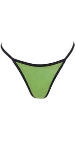 Olive Green Cotton G String/Thong (Triangle Back)