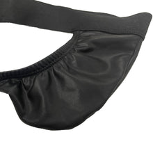 Mens Faux Leather Jockstrap