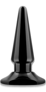 Beginner Anal Plug with Bullet Vibrator Slot – Soft PVC, Tapered & Comfortable, Discreet & Body-Safe – Vibrating Bullet Vibe Compatible (Bullet Not Included)