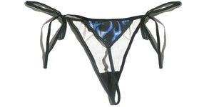 Y2k Print Style Triangle Cotton Thong (Tie Side)