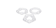 Clear Cock Ring Set 3pc– Stretchy Penis Ring with Textured Ridges for Enhanced Pleasure & Stamina – Comfortable, Body-Safe, Reusable Erection Rings for Men
