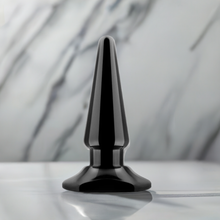 Beginner Anal Plug with Bullet Vibrator Slot – Soft PVC, Tapered & Comfortable, Discreet & Body-Safe – Vibrating Bullet Vibe Compatible (Bullet Not Included)
