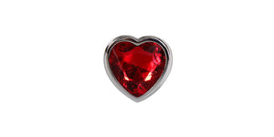 Luxury Metal Heart Jewel Anal Plug – Elegant, Body-Safe Pleasure