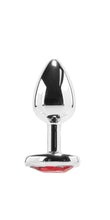 Luxury Metal Heart Jewel Anal Plug – Elegant, Body-Safe Pleasure
