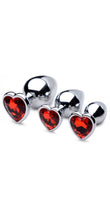 Luxury Metal Heart Jewel Anal Plug – Elegant, Body-Safe Pleasure