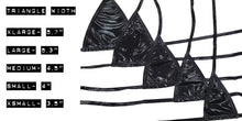 Metallic Triangle String Bikini Tie Top