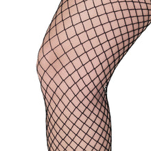Fishnet Thigh High with Raw Edge