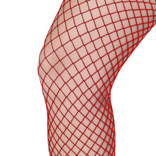 Fishnet Thigh High with Raw Edge