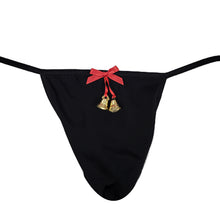 Men's Jingle Bell Holiday Christmas Pouch G-string/Thong