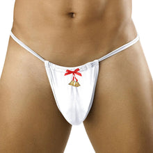 Men's Jingle Bell Holiday Christmas Pouch G-string/Thong