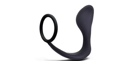 2-in-1 Prostate Massager Plug & Cock Ring – Male Anal Toy
