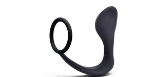 2-in-1 Prostate Massager Plug & Cock Ring – Male Anal Toy