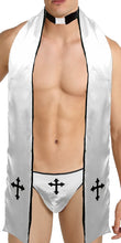 Men's Sinful Priest Costume (3pc Thong, Stole & Collar) Religious Roleplay