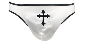 Men's Sinful Priest Costume (3pc Thong, Stole & Collar) Religious Roleplay