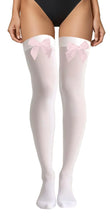 Thigh High Stockings With Bow