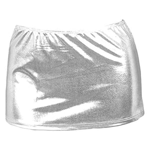 Metallic Shiny Mini Skirt