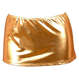 Metallic Shiny Mini Skirt