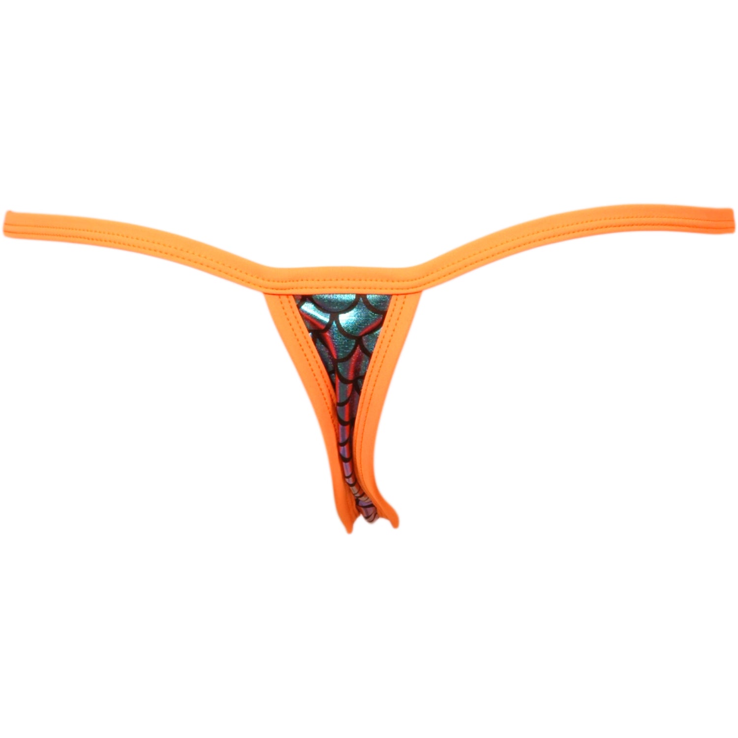 Scale Lamé w/Lace Top and O-Ring Accent Thong Panty – LingerRave