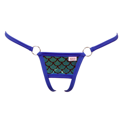 Scale Lamé O-Ring Crotchless G-String Panty