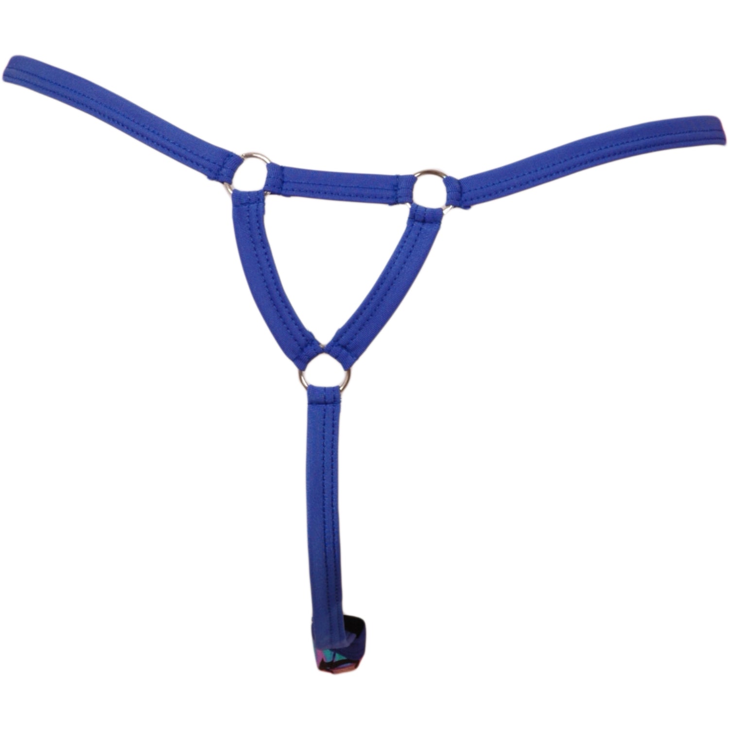 Scale Lame Pouch Triangle Cut Out O-Ring Accent Thong – LingerRave