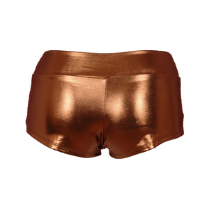 Bronze Lamé Banded Boyshort Underwear