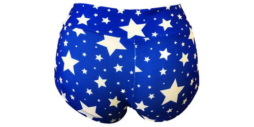Wonder Woman Star Banded Booty Boy Short (cheeky)