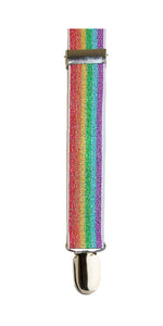 Adjustable Elastic Y Back suspender Unisex Rainbow Glitter Suspender