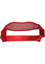 Fishnet and Lame Blindfold - Eye Mask - (RED)