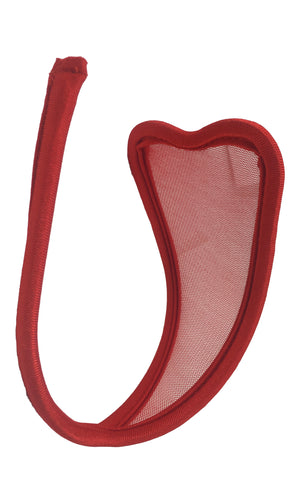 Heart Shaped Mesh No Line C-String Thong