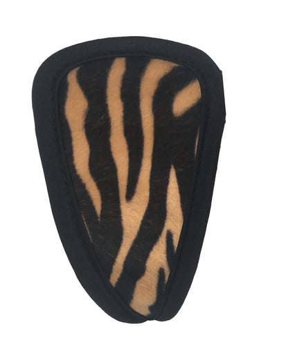 Tiger Print C-String Thong with Tiger Tail