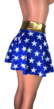 Wonder Woman Skirt with Gold Top Trim