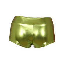 Lime Lamé Banded Boyshort Underwear