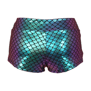 Iridescent Scale Lame Boyshort