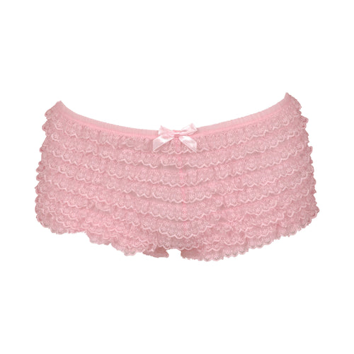 Baby Pink Ruffled Bloomers (Boyshorts)