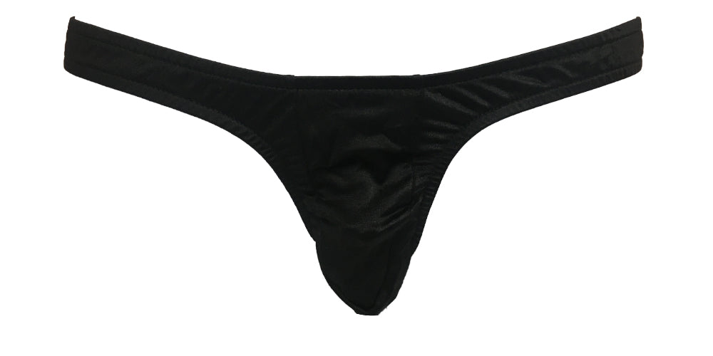 Men s Black Silk Max Enhancing Bulge Pouch Underwear C ring