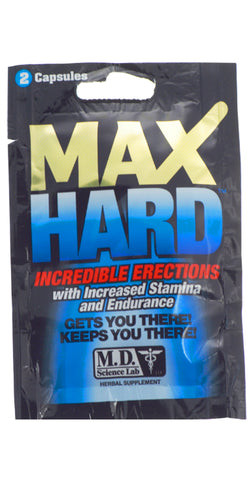 Max Hard Incredible Erections For Men (Increased Stamina and Endurance)