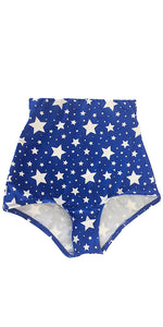 High waisted Cheecky White Star Shorts