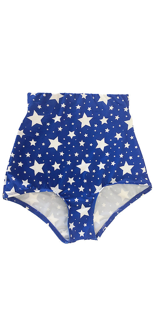 High waisted Cheecky White Star Shorts
