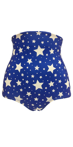 High waisted Cheecky White Star Shorts