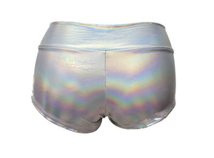 Iridescent Metallic Banded Boy Shorts