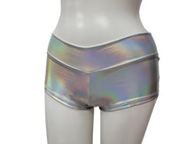 Iridescent Metallic Banded Boy Shorts