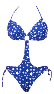 Patriotic Star O-Ring Monokini (4th of July Bikini)
