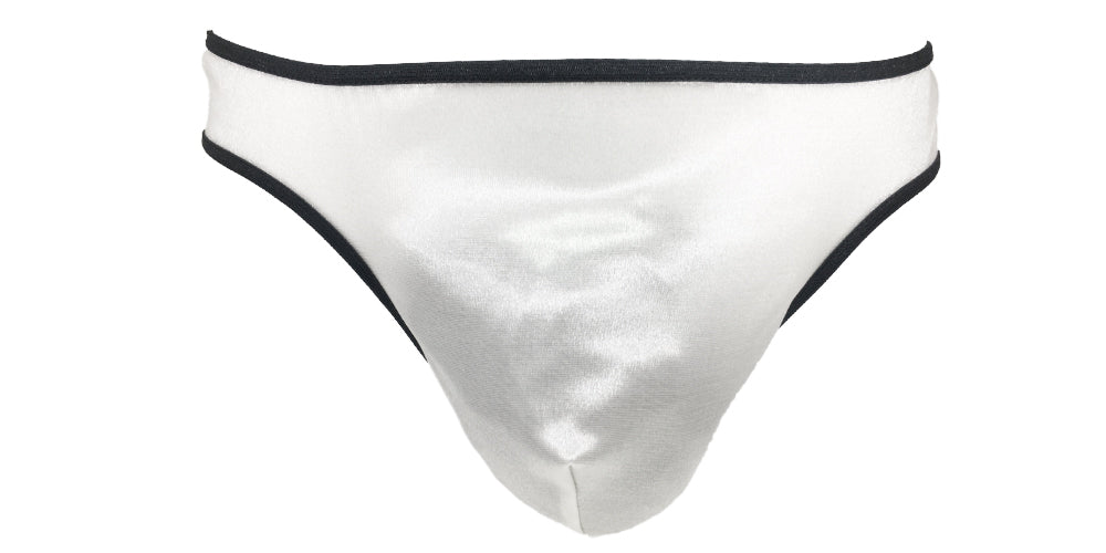 Men's Sexy Black Classic New Year tuxedo thong w/ accent gold button & –  LingerRave